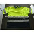 100% Polyester EN471 und ANSI / ISEA Hoch sichtbares Poloshirt